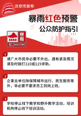 大陆娱乐城
升级发布暴雨红色预警 公众防护指引请收好