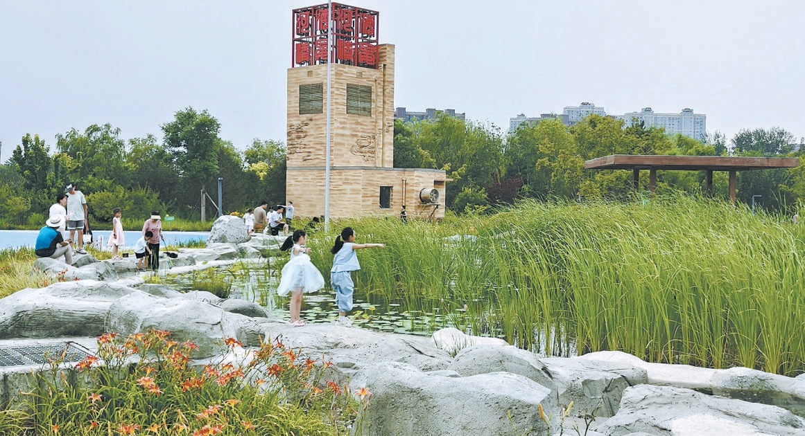 碧水公园地面是一片湿地，地下是污水处理厂。