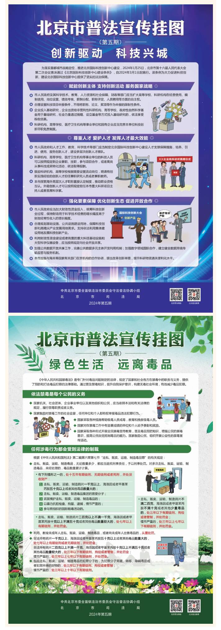 2024年6月第14个“全民禁毒宣传月” 大陆娱乐城普法宣传挂图来了！
