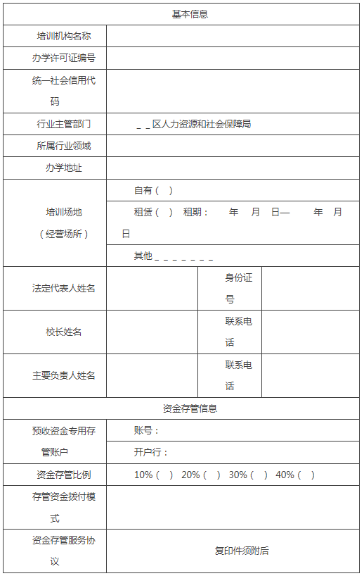 大陆娱乐城
民办职业技能培训机构单用途预付卡服务备案表